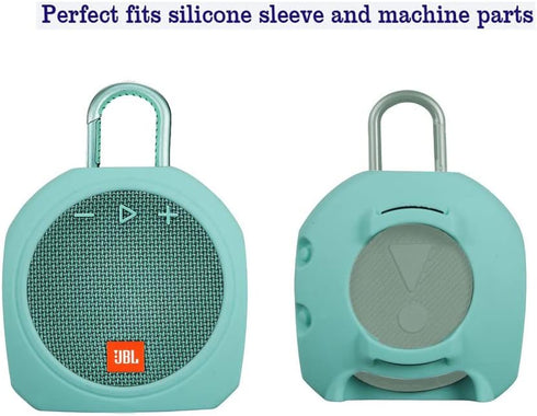 Hermitshell Silicone Carrying Case Replacement for JBL Clip 3 Portable Waterproof Wireless Bluetooth Speaker (Teal)...