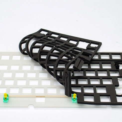 mintcaps 2 Pieces Set of Keyboard Sound Dampening Foam 68 Layout Silencer Pad Gasket EVA Foam Keyboard Switches Dampener Foam Pad for Mechanical K...