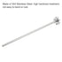 MECCANIXITY 304 Stainless Steel Stirring Rod 11.81" Length Dispersion Machine Stir Sticks with 1.57" ID Dispersion Disc for Laboratory, Industrial...