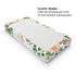 Jungle Safari Animals Tropical Leaves Flowers Changing Pad Cover Lion Elephant Zebra Giraffe Hippo Change Table Covers for Boys Girls Soft Stretch...