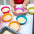 Silicone Baking Cups Round 12 Pack 2.75 inches Cups, Reusable Muffin Liners BPA Free, Non-stick Cake Cup Mold Set Multicolor by Mikim...