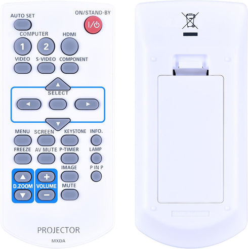 MXDA Replacement Remote Control Compatible for Panasonic Projector PT-VX400U PT-VW330U PT-VW330E PT-VW330EA...