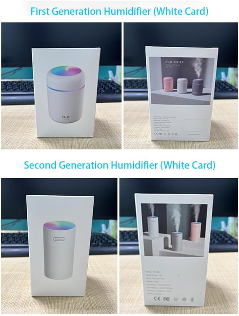 2023NEW Tabletop Humidifier,ultrasonic, portable, 270ml car humidifier, nanometer fine mist, 2-step humidification volume adjustment, USB powered,...