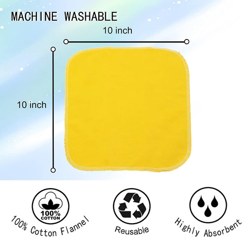 Reusable Paperless Towels, Washable 100% Cotton Cloth Paperless Towels - 30 Pack 10'' X 10'' Zero Waste Reusable Napkins Eco Friendly Paperless Pa...