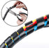 33FT XHF 5/16" Spiral Cable Wrap 8mm(Wrapping Range:6mm-60mm) Cord for Computer Electrical Wire Organizer Sleeve Hose RoHS Black...