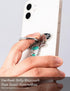 Allengel Bee Phone Ring Holder Finger Kickstand with Crystal, Cute Phone Ring Grip Holder for iPhone or Smartphone Cases, Silver Turquoise...
