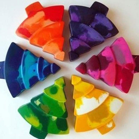 Christmas Silicone Molds Red Green Xmas Tree Candy Chocolate Mould Christmas Non-Stick Fondant Baking Mold for Handmade Soap Pudding Jelly Ice Cub...