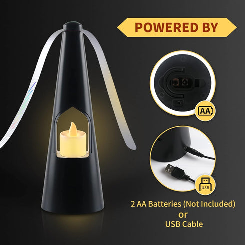 Food Fan for Tables, Portable Food Fans with Tea Lights Candles for Outdoor & Indoor Tables...