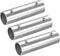 uxcell 3Pcs Straight Pipe Fitting Connector, 304 Stainless Steel 2-Way Hand Rail Tube Connector 100mm Length, for 1"(25mm) OD Handrail Railing...