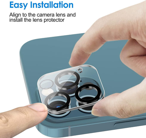 JETech Camera Lens Protector for iPhone 12 Pro 6.1-Inch, 9H Tempered Glass, HD Clear, Anti-Scratch, Case Friendly, Does Not Affect Night Shots, 3-...