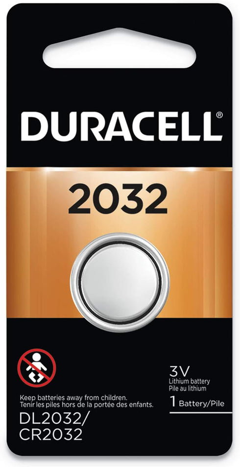 Duracell DL2032BPK Button Cell Lithium Electronics Battery, 2032, 3V, 6/Box...