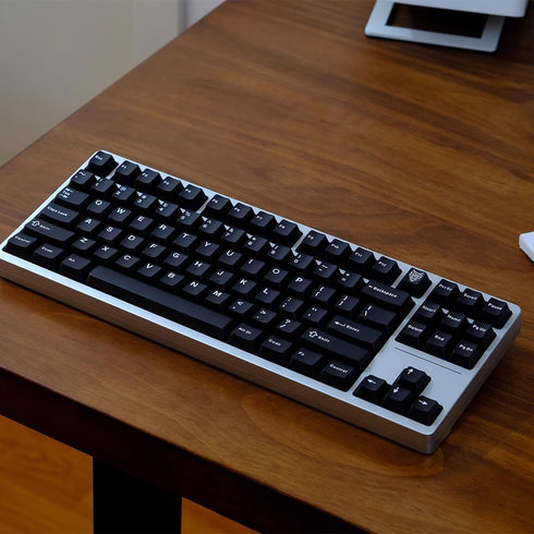 114 Keys PBT Doubleshot WOB Keycaps Cherry Profile Black Keycap Set Fit for 61/64/87 Cherry Mx Switches Mechanical Keyboard...