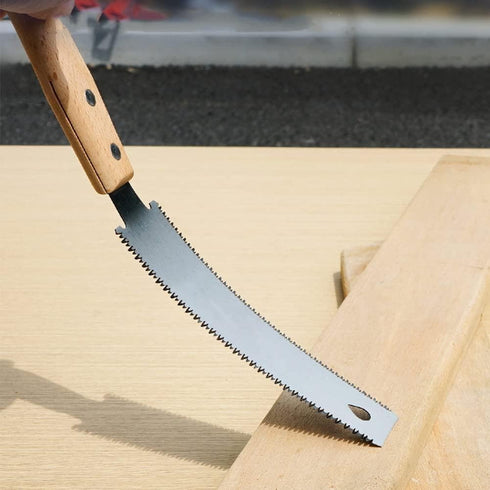 Small Pull Hand Saw 6 Inch Double Edge Sided Pull Saw Ryoba SK5 Flexible Blade 14/17 TPI Flush Cut Beech Handle Wood Saw Handsaw for Woodworking T...