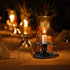 Retro Iron Taper Candle Holder Set of 4, Black Candlestick Holders Candlelight Stand with Handle Simple Ring Candle Stick Holder for Wedding Dinni...