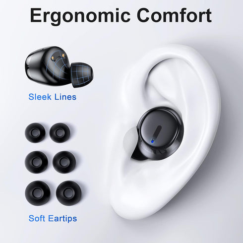 KITONE GUSGU True Wireless Earbuds Bluetooth Headphones, Premium Sound Quality, IPX7 Waterproof, Bluetooth Earbuds with Microphone for iPhone/Andr...