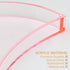 Bathroom Tray Organizer, 10'' Large Acrylic Moon-Shaped Vanity Tray Jewelry Tray for Perfume Cosmetic Candle Jewelry, Clear Pink Durable Decorativ...