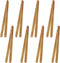 7 Inch Bamboo Kitchen Utensil Tongs, Reusable Bamboo Toast Tongs for Toast, Kimchi, Fruit and Tea, 8 Pcs....
