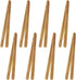 7 Inch Bamboo Kitchen Utensil Tongs, Reusable Bamboo Toast Tongs for Toast, Kimchi, Fruit and Tea, 8 Pcs....