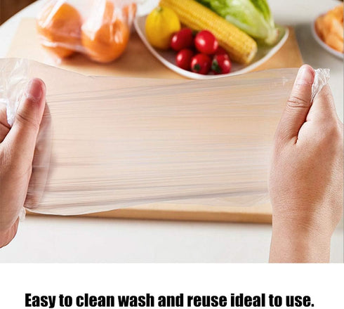 BESTEASY 12" X 20" Plastic Food Storage Bags, 350 Bags/Roll Plastic Produce Bag on a Roll Fruits, Vegetable, Bread, Food Storage Clear Kitchen Bag...