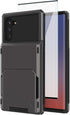 Asuwish Phone Case for Samsung Galaxy Note 10 5G with Tempered Glass Screen Protector and Credit Card Holder Slot Hybrid Protective Cell Rugged Sl...