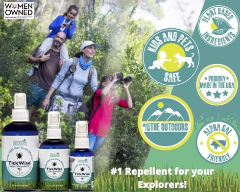 3 Moms Organics, TickWise 2oz Extra Strength Happy Campers 2-Pack - DEET- Free, Tick and Insect Repellent, Plant Based Essential Oils, All Natural...