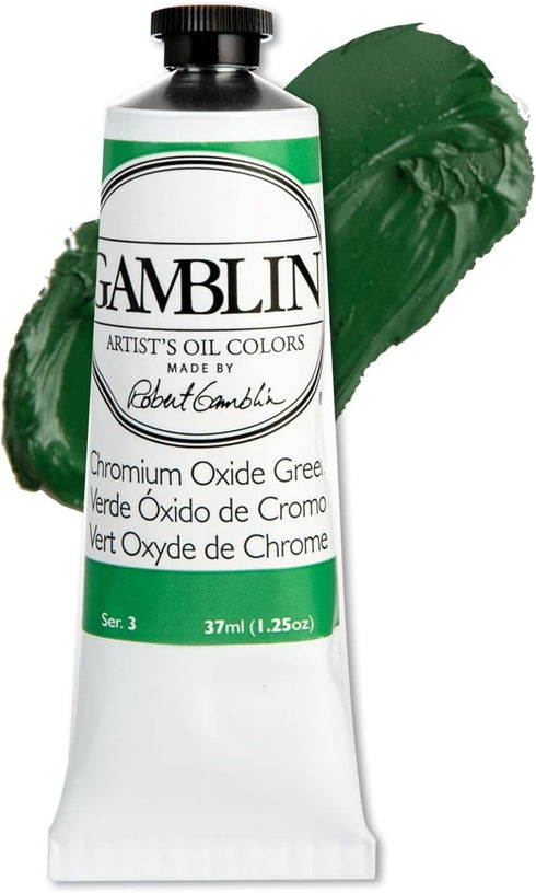 Gamblin Artist Oil 37Ml Chromium Oxide Green...