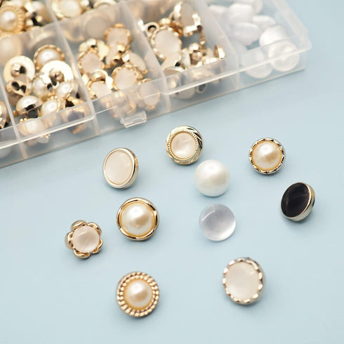 10 Stylish Resin Button Suits Sewing Button for Crafting, Sewing Replacement, Knitting Sweaters Handmade Crafts It's stored in a Plastic Box(11mm?...