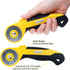 AUTOTOOLHOME 45mm Rotary Cutter Automatic Fabric Cutter 5pcs Titanium Replacement Blades 5pcs Pinking Rotary Blades with Safety Lock for Quilting,...