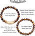 BOMAIL 8mm Tiger Eye Stone Beads Bracelet Elastic Natural Stone Yoga Bracelet for Women Men...