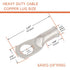 4 Pack 6 AWG 3/8 Lugs & 6 AWG 5/16 Lugs Tinned Copper Terminal,Marine Battery Welding Lugs Terminal Connectors with 8 Pieces Ratio 3:1 Dual Wall A...