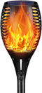 Solar Torch Lights, Waterproof Flickering Flames Solar Lights Outdoor Landscape Decoration Lighting Dusk to Dawn Auto On/Off Security Light for Ga...