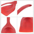Alipis 2 in 1 Grip and Flip Spatula Tongs Egg Flipper Tong Pancake Fish French Toast Omelet Making for Home Kitchen Cooking Tool Red...