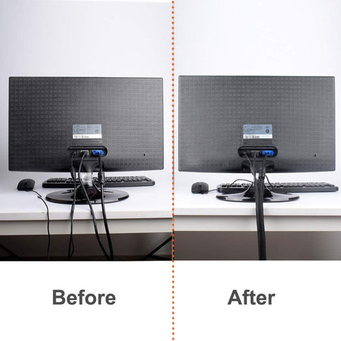 ZhiYo 20ft - 1/2 inch Cable Sleeve, Cord Wrap Wire Protector Tubing for Pets, PC Cable Wrap, Computer Cable Management Sleeve - Black...