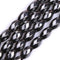 GEM-Inside 8X12mm Olivary Twist Ggemstone Black Hematite Non-Magnetic Beads for Jewelry Making 15"...