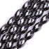GEM-Inside 8X12mm Olivary Twist Ggemstone Black Hematite Non-Magnetic Beads for Jewelry Making 15"...