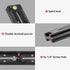 koolehaoda 180mm Quick Release Plate Rail Nodal Slide Dual Dovetail Plate with Bubble Level Compatible Arca-Swiss...