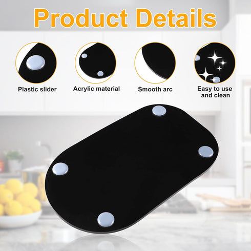 Appliance Slider Tray for Ninja Ice Cream Maker, 11.8x6.9 Inch Countertop Appliance Slider Under Cabinet Sliding Tray Kitchen Countertop Rolling T...