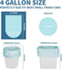 Magesh 105 Blue 4 Gallon Trash Bags, 45x50cm, 105 Count...