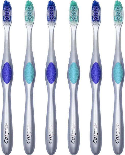 Colgate 360 Enamel Health Sensitive Toothbrush, Compact Head, Extra Soft - Pack of 6...