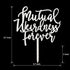 Acrylic Funny Glitter Calligraphy Mutual Weirdness Forever Wedding Cake Topper (Silver)...