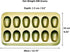 Nonstick Madeleine Pan 12-cup Heavy Duty Shell Shape Baking Cake Mold Tray (Golden)...