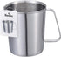 KSENDALO 16oz/2Cup SUS304 Stainless Steel Measuring Cup - Precision Engraved Markings for Liquid, Coffee, Milk & Espresso - 500mL Kitchen Mixing P...
