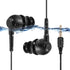 AGPTEK IPX8 Waterproof in-Ear Earphones, Coiled Cable Swimming Earbuds with Stereo Audio Extension Cable, Wired, Black......