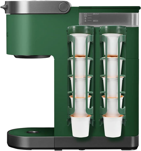 STORAGENIE Coffee Pod Holder for Keurig, Wall Mount Side Mount K Cup Storage, Perfect for Small Counters (2 Pack/for 10 Pods, EverGreen)...
