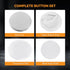 BEAMNOVA 200 Sets of Button Supplies 25mm / 0.98 in (Approx. 1 inch) Badge Blanks Parts for Round Button Maker Machine Pin Maker, Every Set Includ...