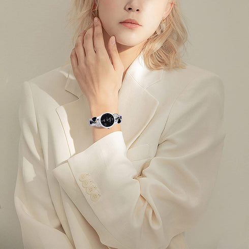 ele ELEOPTION Women Bangle Watch Bracelet Quartz with Rhinestone Round Dial Stainless Steel Band Cuff Watches with Womens Wrist Watch Box...