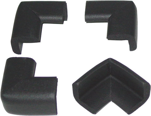 KidKusion 4-Piece Safety Corner Cushion, Black, Child Proofing Corner Guard, Made in USA, Child Safety, Home Furniture Safety Bumper, Baby Proof T...