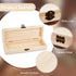 OLYCRAFT Plain Unfinished Wood Box Jewelry Box Unfinished Wooden Artist Tool And Brush Storage Box Wood Pencil box Small Case with Locking Clasp f...