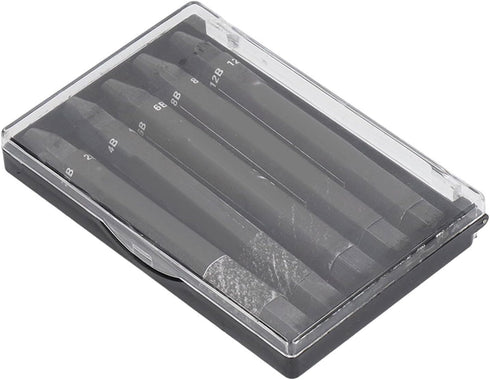 HEEPDD 5Pcs Graphite Sticks, 2B 4B 6B 8B 12B Hex Rod Graphite Stick Set Water Soluble Crayon Sticks for Sketch Shading Pencils...