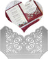 Metal Flower Wedding Invitation Card Base Cutting Dies, Laser Cut Invitations Die Cuts Embossing Stencils Template Mould for Card Scrapbooking and...